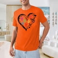 thumbnail image 2 of Zylanna Men's T-Shirts Tee, Short Sleeve Crew Neck Heart Print Summer Fashion Tops for Mens Black, 2 of 6