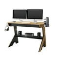 thumbnail image 2 of Techni Mobili Home Office Computer Writing Desk with  Two Cupholders and Headphone Hook, Pine, 2 of 14