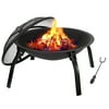 22" Outdoor Folding Fire Pit Burning Heater Deck Backyard Po Steel Fireplace
