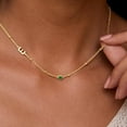 thumbnail image 5 of Easter Basket Stuffers for Teens - Sideways Initial Birthstone Necklaces for Women Teen  14K-Gold-Plated Dainty Initial Necklaces for Women Birthstone Necklace Jewelry Easter Gifts, 5 of 19