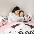 thumbnail image 5 of jejeloiu Pink Funny Pumpkin Full Size Comforter Sets,Happy Halloween Bedding Comforter Set,Black Bats Bedding Sets For Teens Girl,Super Cozy Room Decor Reversible,3pcs, 5 of 8