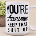 thumbnail image 7 of Futtumy Thank You Gifts, You're Awesome Mugs Gifts, Inspirational Gifts for Men Women Friends, Birthday Gifts, Christmas Gifts, White 15 fl oz Coffee Mugs Ceramic Mug Tea Cup, 7 of 7