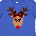 thumbnail image 4 of Inktastic Cute Girl Reindeer with Buffalo Plaid Bow Boys or Girls Baby T-Shirt, 4 of 5
