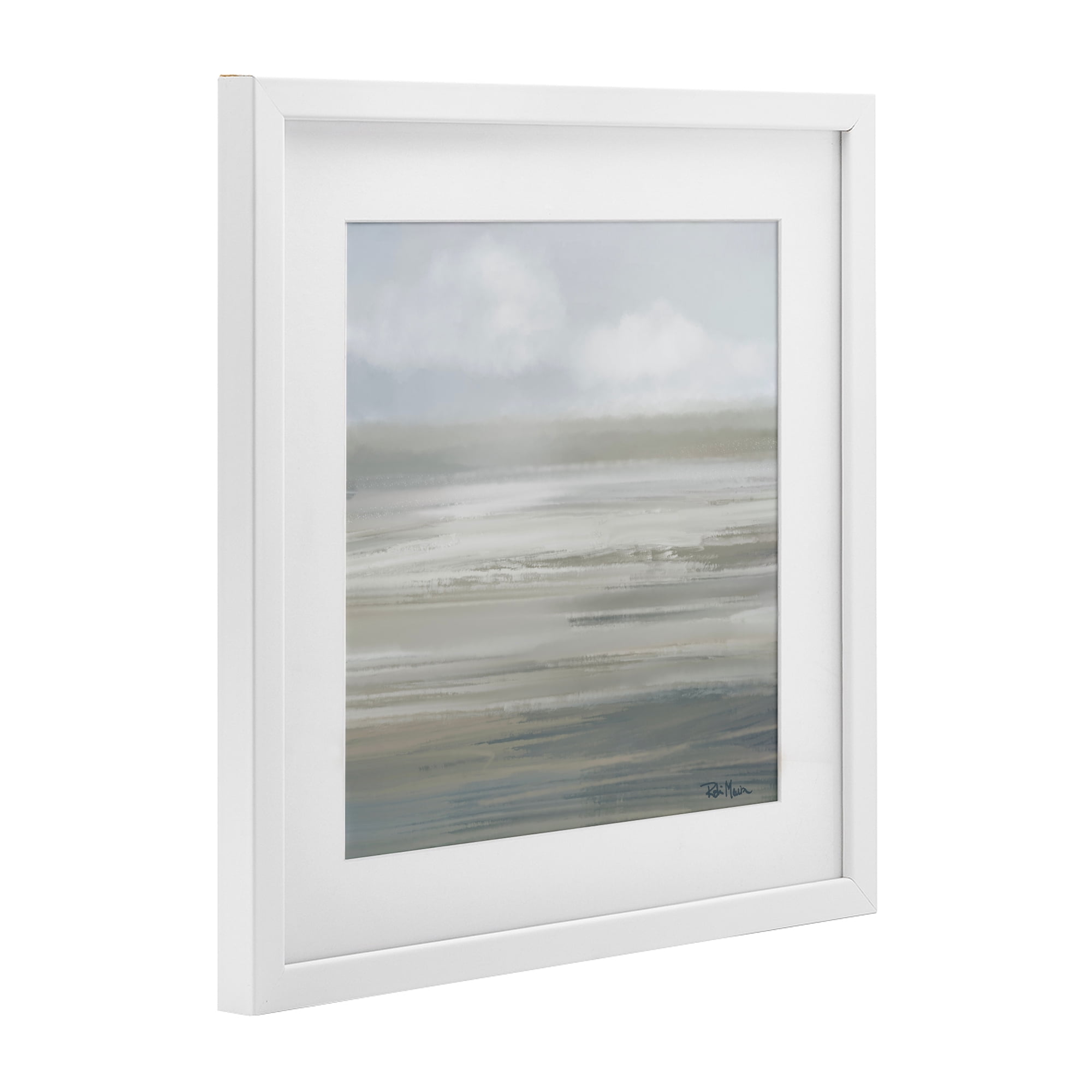 Stupell Industries Mid Afternoon Landscape White Framed Print Under Glass, design by Robin Maria