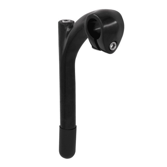 S SENQI 1-Bolt Clamp Alloy Bike Quill Stem, Bicycle Handlebar Stem Riser Bracket 25.4mm Black