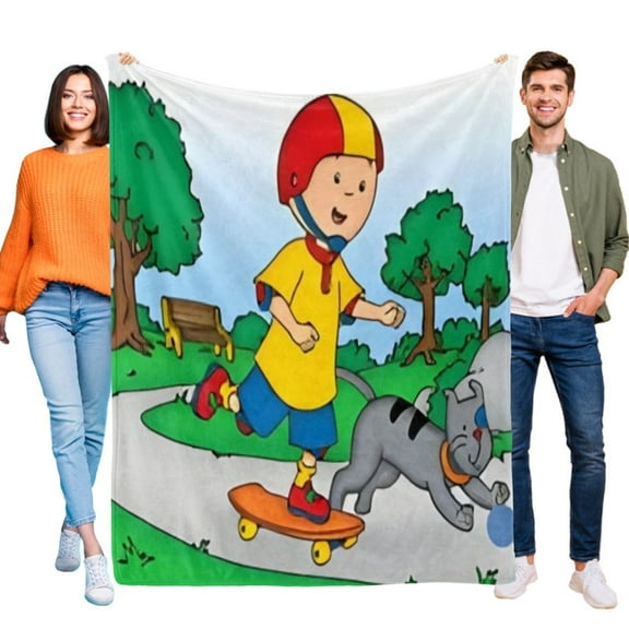 Caillou flannel blanket 39*59 inch soft and comfortable with clear patterns and easy cleaning
