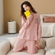 thumbnail image 1 of Conjunto de pijamas para mujer, ropa de dormir de algodón con dibujos animados, para Otoño e Invierno, 1 of 4