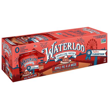 Waterloo Sparkling Water, Apple Pie à la Mode, 12 fl oz, 12 Pack Cans