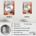 thumbnail image 4 of Designart "Sunkissed Enchanted Essence II" Abstract Marble Mirror Wall Decor - Modern Orange Abstract Large Mirror For Wall Art Decor - 32" x 24" Inch, 4 of 5