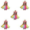 thumbnail image 3 of Minnieouse Vestido de baile de ballet Niñas Trajes de tutú de malla Ropa de baile Ropa bordada Muñequera para equipo de bailarina 140 cm Type2 NO2, 3 of 3