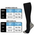 thumbnail image 2 of  1pair Sports Compression Sock Nylon Sports Stocking Unisex (Gradient Nude S/M), 2 of 6