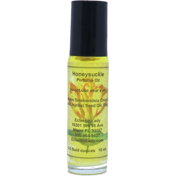 Honeysuckle Perfume Oil, 0.3 Oz Portable Roll-On Fragrance