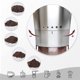 thumbnail image 2 of Molinillo de café manual portátil ajustable, molinillo de café con manivela, mango plegable, molinillo de café de acero inoxidable, molinillo de café portátil (color: plata), 2 of 5