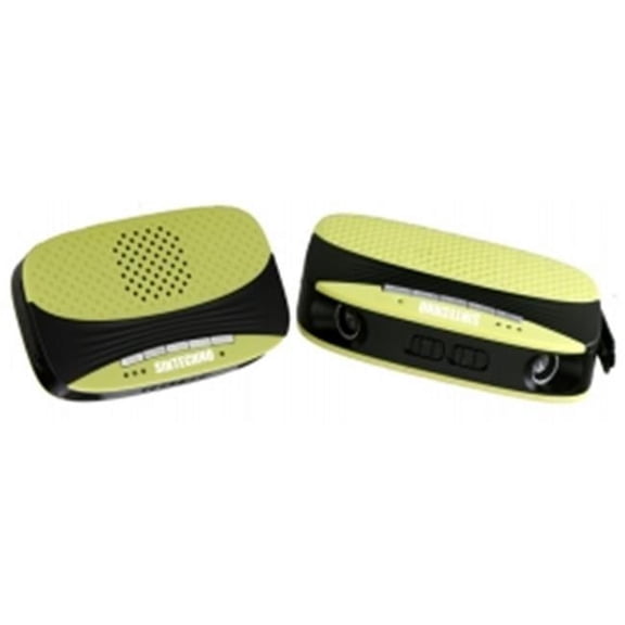 SINTECHNO 4-in-1 Ultrasonic Security Motion Detector, Radio, Phone Charger & Flashlight