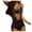 Black, variant on APEXFWDT Womens Lace Bodysuit Romper - Allover Floral Cutout Jumpsuit Bridal Shower Underwear for Special Nights