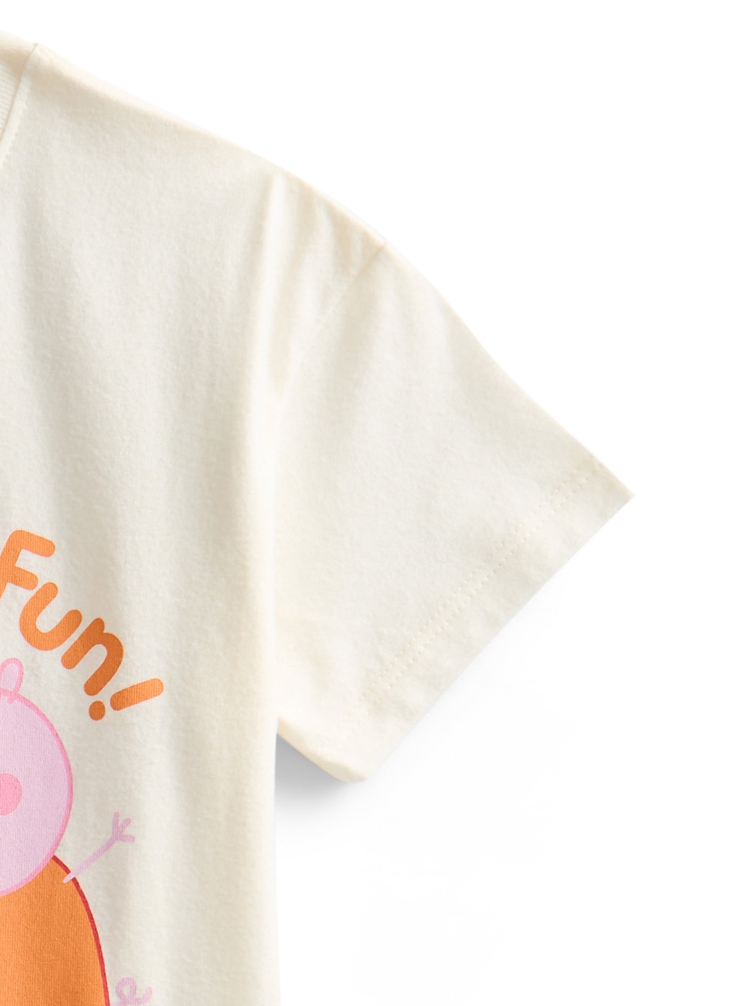 Peppa Pig Toddler Graphic Crewneck Tee with Short Sleeves, Sizes 12M-5T