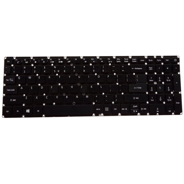 kurtrusly Clavier d'Ordinateur Portable Professionnel Appareil d'Entrée PC Pratique Pièce de Remplacement avec Claviers Rétroéclairés Remplacement pour Aspire 3 A315-21