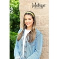 thumbnail image 2 of Yellow 1 Inch Satin Hard Headband for Women and Girls, 2 of 4