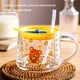 thumbnail image 2 of Wosthever Taza de agua bonita de cristal con diseño de animales de dibujos animados portátil para niños, taza con pajita para jugo de café y leche a Utensilios de cocina Wosthever HA082033-03, 2 of 6