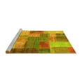 thumbnail image 2 of Ahgly Company Machine Washable Indoor Rectangle Patchwork Yellow Transitional Area Rugs, 2' x 3', 2 of 4