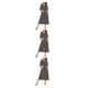 thumbnail image 4 of Qarigey Vestido de noche de mujer Reemplazo casual Cuello Manga larga Doble bolsillo Cremallera Transpirable Oficina Ropa de dormir Negro Type1 NO1, 4 of 6