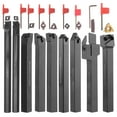 thumbnail image 1 of 3/8'' 10mm Indexable Lathe Turning Tool 27Pcs Kit- 9Pcs Metal Lathe Tools Holder Set with, 1 of 8