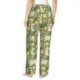 thumbnail image 3 of Xecao Happy Easter Women's Straight Lounge Pajama Pants: The Epitome of Relaxed Sleepwear, 3 of 9