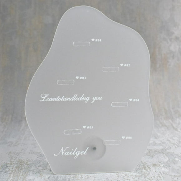 Acrílico Display Board Desmontable Showing Holder para puntas de uñas falsas Pantalla de muestra Accesorios de tiro Herramientas Trabajos de , 6 colores 02