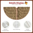 thumbnail image 3 of Balery Leopard Print Brown Printed Christmas Tree Skirt , Merry Christmas Party Christmas Tree Decoration,Adjustable Tree Skirt-48", 3 of 6
