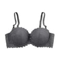 thumbnail image 3 of Hrsba Womens Plus Size Bra,Women's Sexy Lace Patchwork Bra With Breathable And Sagging Lightweight Underwear,Womens Casual Summer Bra,Womens Bra, 3 of 4