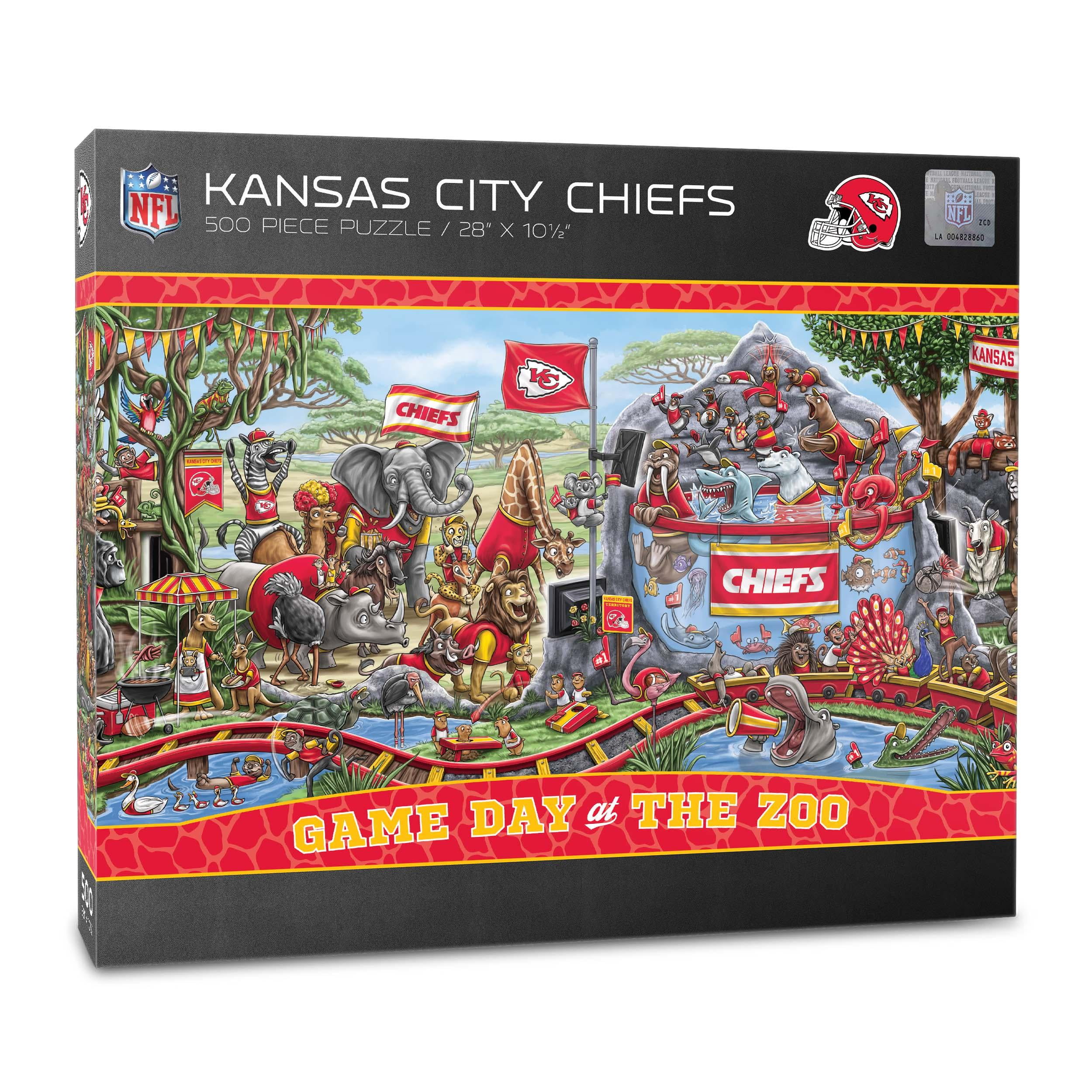 YouTheFan NFL Kansas City Chiefs Game Day at the Zoo - 500 pc Puzzle