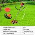 thumbnail image 4 of Floseru Weed Eater Gas Powe, 52cc 2-Stroke Gas Brush Cutter, Weed Wacker, Hedge Trimmer, 2 in 1 Gas Weed Cutter, Brush Cutter for Yard Weeding Work, 52cc Outdoor Lawn Garden Tool and Accessories, 4 of 8