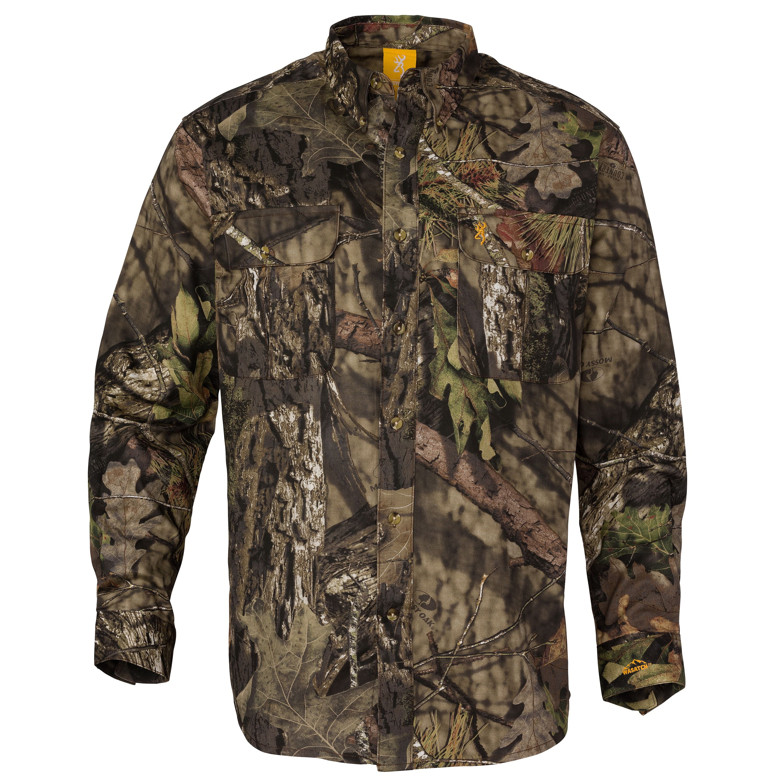 Browning Wasatch-CB Long Sleeve T-Shirt Mossy Oak Bottomland 