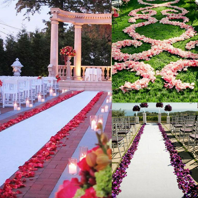 Balsacircle 500 Silk Rose Petals - Wedding Ceremony Flower Scatter Tables Decorations Bulk Supplies Wholesale, Pink