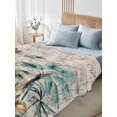 thumbnail image 5 of Summer Palm Trees Flat Sheets Only Queen Size, Soft Breathable Bed Top Sheets for Mattress, Vintage Botanical Tropical Leaves Luxury Bedding Flat Sheets for Home Hotel Bedroom Bed Protection, 5 of 9