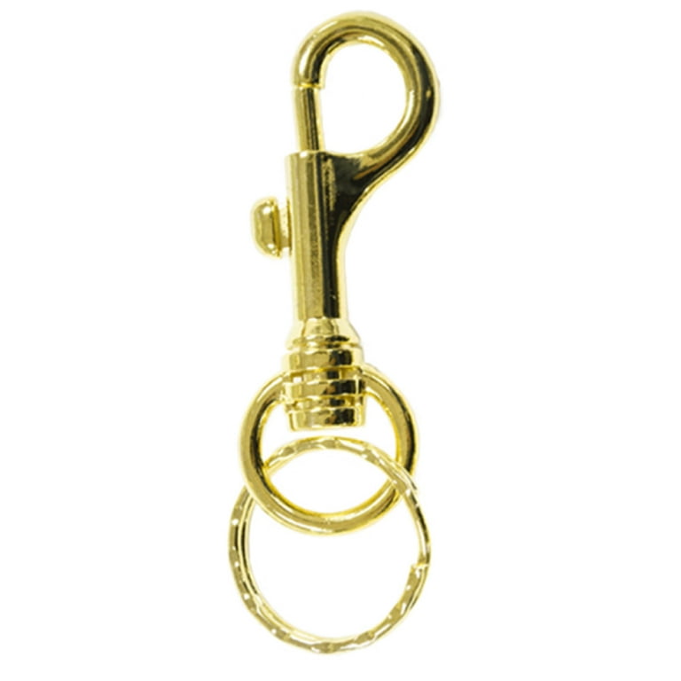 4 Pc Lobster Clasp Snap Hook Gold Metal Key Ring Lanyard Pendant
