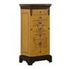 Powell Masterpiece Hand-Painted Jewelry Armoire, Antique Parchment