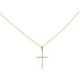 thumbnail image 2 of Gargantilla Collar Cruz Blanca Oro 10k Horoz, 2 of 5