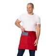 thumbnail image 5 of Delantal unisex Chef Works, cintura roja, 48 x 70 cm, talla única, 5 of 5