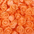 thumbnail image 2 of 50 Pcs 1.3 Inch Mini Artificial Rose Flowers PE Foam Fake Rose Heads DIY Wedding Flowers for DIY Bear Wedding Home Decoration DIY Crafts, Party, Festival,Valentine's Day Decoration, Orange, 2 of 8