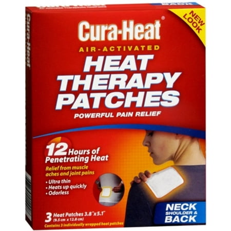 Kobayashi Healthcare Cura Heat  Heat Therapy Patches, 3