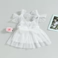 thumbnail image 4 of AMERTEER Bébé Fille A-Ligne Mesh Robes Princesse Été Tutu Robe Enfants Vêtements Tulle Robe de Bal, 4 of 8
