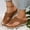 Brown, variant on Womens Summer Comfort Flats Sandals- Wide Width 2025 Flat Beach Slides Sandal Flip Flops Footbed Wedge Red Dressy Sandals/ Slides Size 5.5