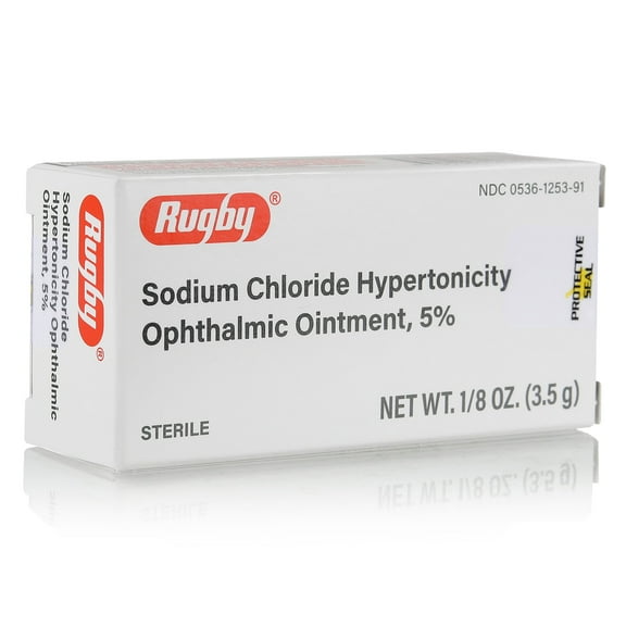 Rugby Sodium Chloride 5% Ophthalmic Eye Gel, 3.5g, 1 Pack