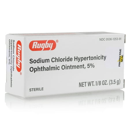 Rugby Sodium Chloride 5% Ophthalmic Eye Gel, 3.5g, 1 Pack