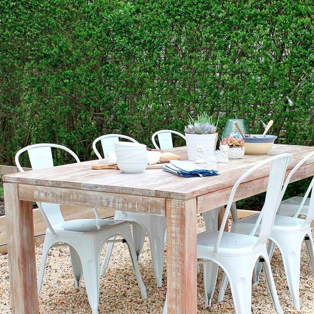 Heavenly Collection Chaises de Salle à Manger en Métal Blanc