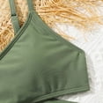 thumbnail image 7 of SGMVNU Girls Swimsuit Bikini Set with Cover up Wrap Skirt Girls Bathing Suits 7-16 3 Piece Swimwear Set V Neck Ruffle Bathing Suits for Teen Girl, Size 13-14 Years, f-Green, 7 of 7