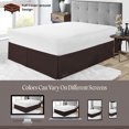 thumbnail image 6 of SGI Bedding 10 Inch Pleated Bed Skirt | Microfiber Bed Skirt | Fade Resistant, Wrinkle Free, Anti-static, Decorative, Extra Storage Space, Clutter-Free | Olympic Queen, Chocolate, 6 of 8