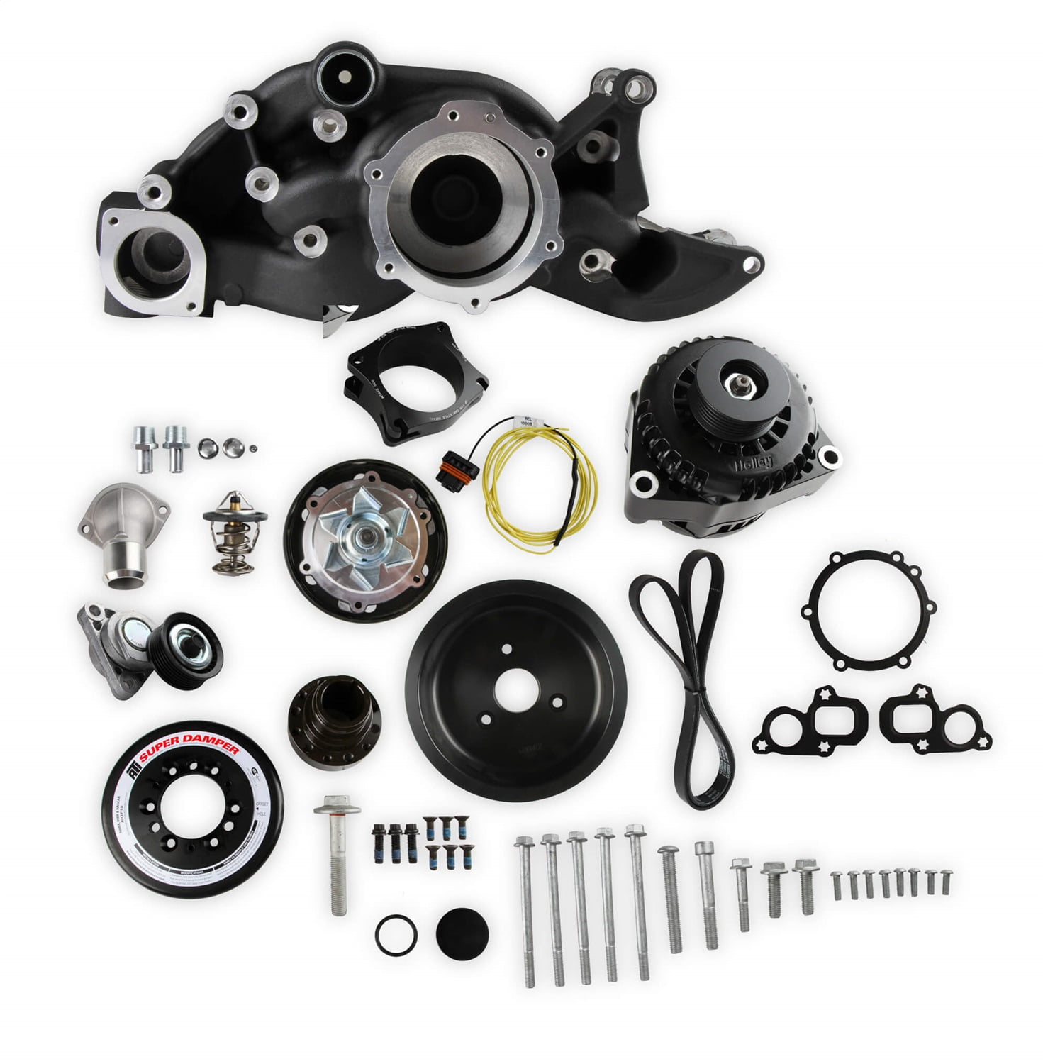 Holley Performance 20202BK MidMount Accessory Drive System Kit