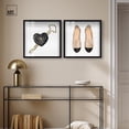 thumbnail image 3 of Glam Duo Shadowbox Print Fashion Wall Decor by Art Remedy, Black Frame, 20 x 20, 3 of 6